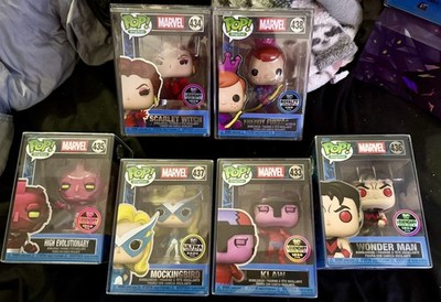  Funko Pop! Digital - Marvel -Set of 6 in Protectors - Read Description  