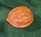 Vintage Ceramic Brown Walnut Lidded Cookie Jar/Candy Dish — photo 2