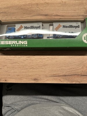 Herpa 1:87 LKW mit Anhänger Nedlloyd mit Verpackung Grau