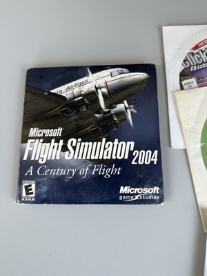 Microsoft Flight Simulator 2004  A Century of Flight  CD ROM 4 Disc Set N More