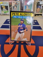 2021 Topps - 1986 Topps All-Star Baseball Pete Alonso #86AS5 Black /299