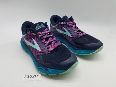 Brooks Caldera 2 Women's Size 8 B (Medium) Trail Running Shoes Navy Plum