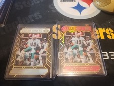 2) 2020 PANINI ILLUSIONS DAN MARINO CLEAR SHOTS ACETATE INSERTS WHITE/RED /399