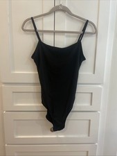 Wear Moi Women's Black Camisole Leotard, Size L