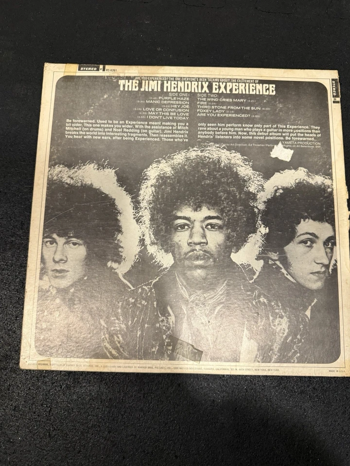 Jimi Hendrix Are You Experienced виниловая пластинка 1967 репризы пластинки - Изображение 2 из 4