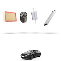 Hoffcar Set Service - 4 Filter FüR Peugeot 607 2.2 16V 116Kw Von 2000