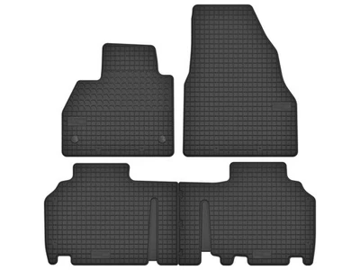 Tapis de sol en caoutchouc Renault Kangoo II 2008-2021 4 pièces Noir SolidTread - Photo 1/4
