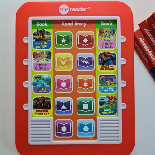 Paw Patrol Electronic Me Reader & 8 Books Read Aloud Library Set. Nickelodeon - Picture 2 of 14
