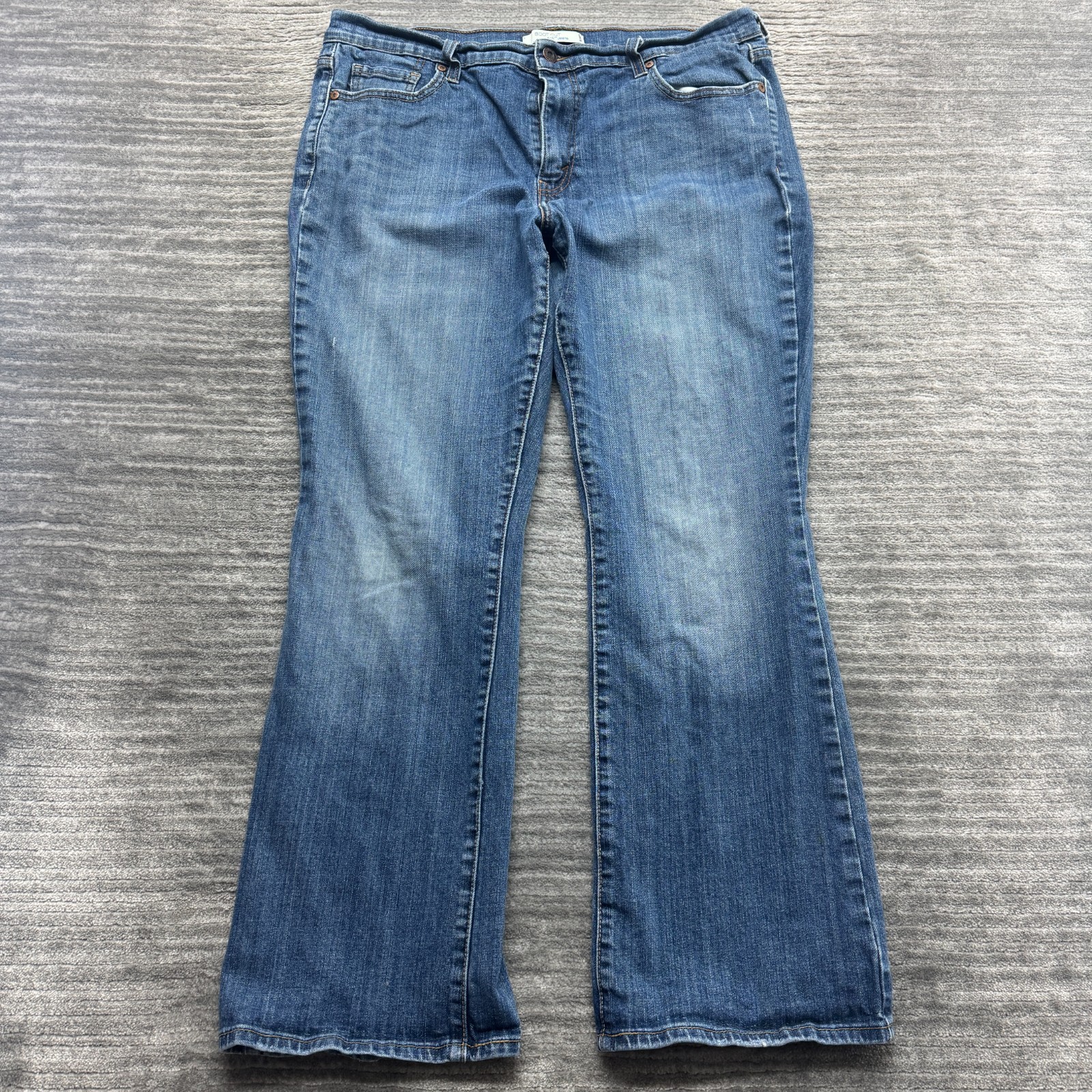 Levis 515 Jeans Size 16  Womens Boot Cut Stretch Blue Denim