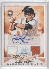 2015 Panini Diamond Kings Silver Signatures 64/299 Gary Brown #161 Auto 0f8