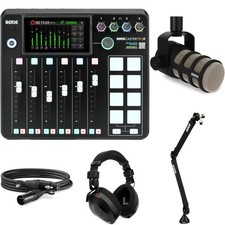 Rode RODECaster Pro II Podcast Production Console with PodMic Cardioid Dynamic