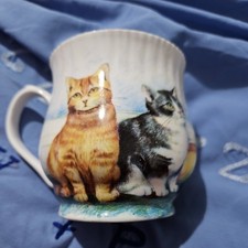 Rosewood China Cat Mug, Made In Staffordshire, Very Pretty