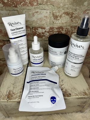 Complete Revive Rx 6-Piece Skincare Routine   Viral Copper Peptide System