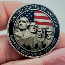 USA Quarter Millennial Mount Rushmore 1776-2026 Commemorative Coin Medal