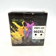 2 BLACK 902 Xl Ink Cartridges For HP Officejet Pro 6960 6968 6970 6975 6978