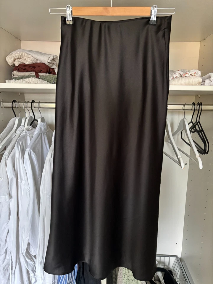 Jupe longue en satin - Photo 1/1