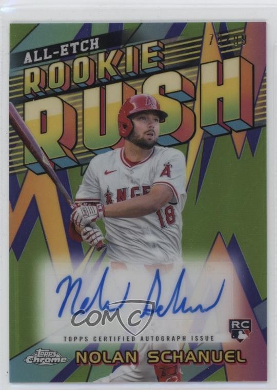 2024 Topps Chrome Update All-Etch Rookie Rush /99 Nolan Schanuel Auto RC 10k8