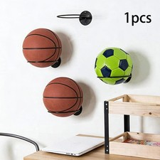 Wall Mount Basketball Holder Wall Decor Hanging Organizer Metal Sturdy