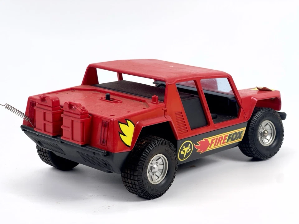 Vintage Firefox Truck 1980s Shinsei Radio Elecon Red CLEAN UNTESTED - Image 4 of 4