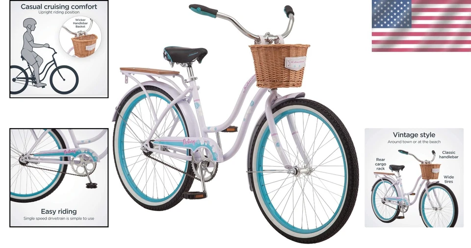 Vintage Women's 24-Inch Baywood Cruiser Bike - Single Speed, Lightweight Design - Image 2 of 4