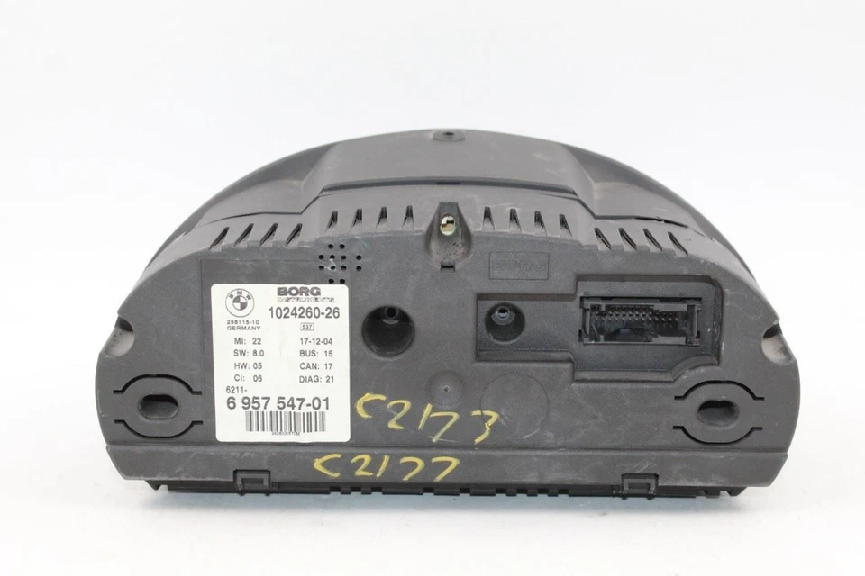 Grupo de velocímetros MPH mercado de Estados Unidos 182 k millas para BMW Z4 2003-2005 OEM #36675 Foto 3 de 4