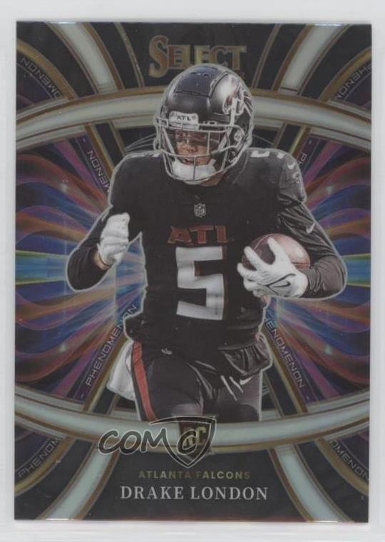 2022 Panini Select Phenomenon Silver Prizm Drake London #PHE-24 Rookie RC 0e9i