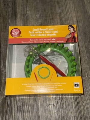New Boye Small Round Knitting Loom Green 3 Piece 5.5'' Diameter Booties Scarves