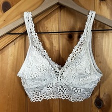 Aerie White Lace Bralette Women's Medium