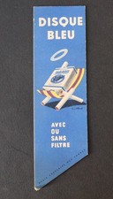 Segnalibro pubblicitario sigarette DISCO BLU illustratore VILLEMOT bookmark 1