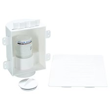 Studor 20381 1-1/2" Or 2 Dia, Plastic, White/Plastic, Lavatory/Kitchen, Mini