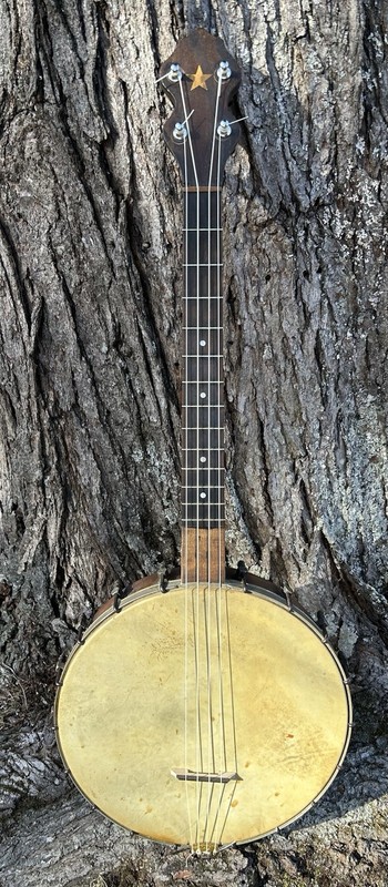 Vintage Scooped 4 String Luxor Prince Tenor Banjo READ