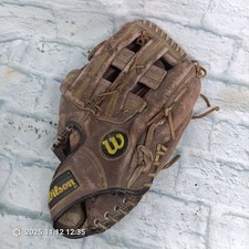 Wilson A9710 WS3 Brown Leather Baseball Glove Mitt a11
