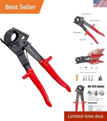 Versatile Ratchet Wire Cutter - Cuts Copper & Aluminum up to 240mm² with Ease
