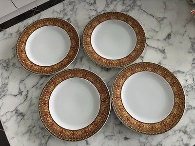 4 Versace Rosenthal Studio-Line Medusa 8,9''/22,5cm Dessert-/Käseteller