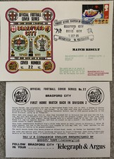 BRADFORD CITY V STOKE CITY 1985 (1ST HOME MATCH IN DIVISION 2) FIRST DAY COVER
