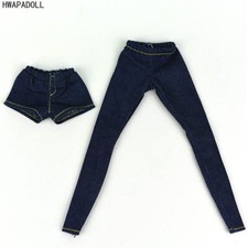 Denim Jeans Pants For 11.5" 1:6 Girl Doll Clothes Shorts For Blyth 1/6 Trousers