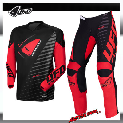 COMPLETO CROSS ENDURO UFO KIMURA NERO ROSSO 2022 | eBay