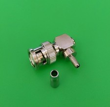  5 PKS Right Angle BNC Male Crimp RG174 RG179 RG316 LMR100 Cable - USA Seller