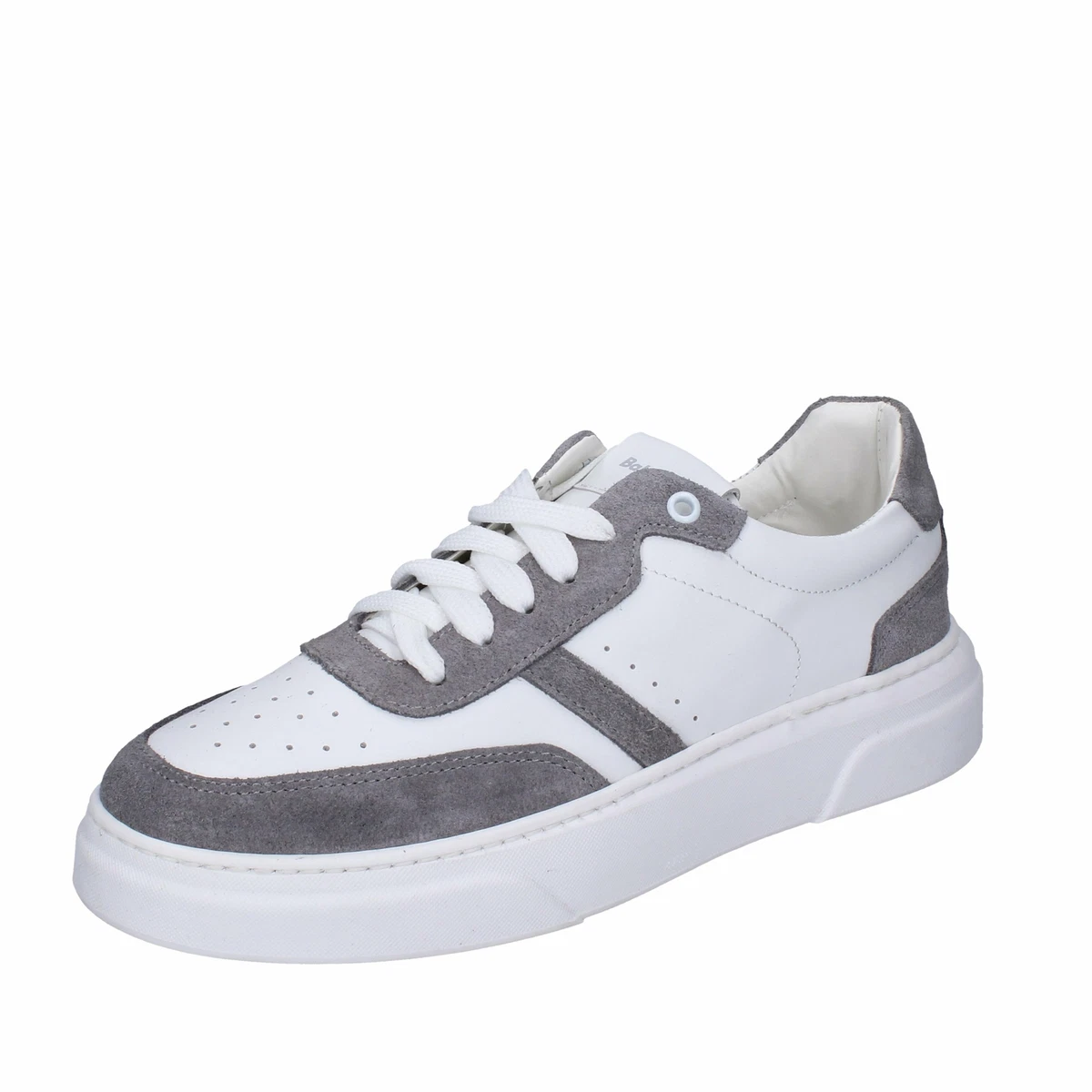 Men s shoes BALDININI 9 EU 42 sneakers gray suede white l BF336 42