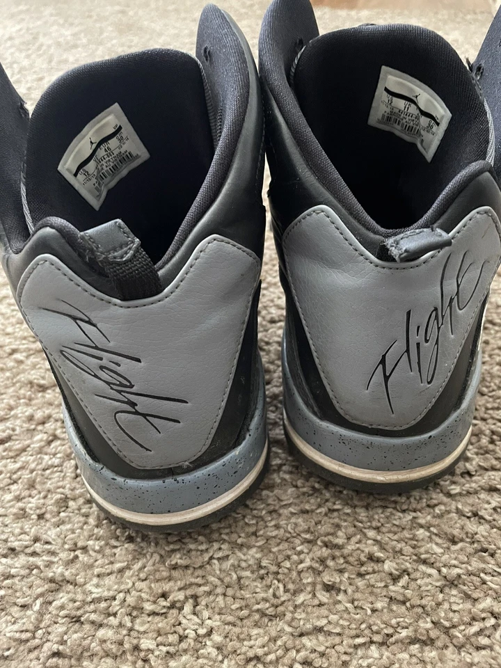 Air Jordan SC-3 Flight Black And Grey Size 12 Basketball Shoes Good Condition - Изображение 3 из 4