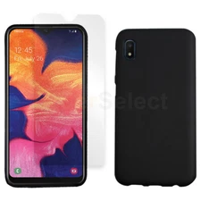 Slim Shockproof Case BLACK+LCD HD Screen Protector for Samsung Galaxy A10e
