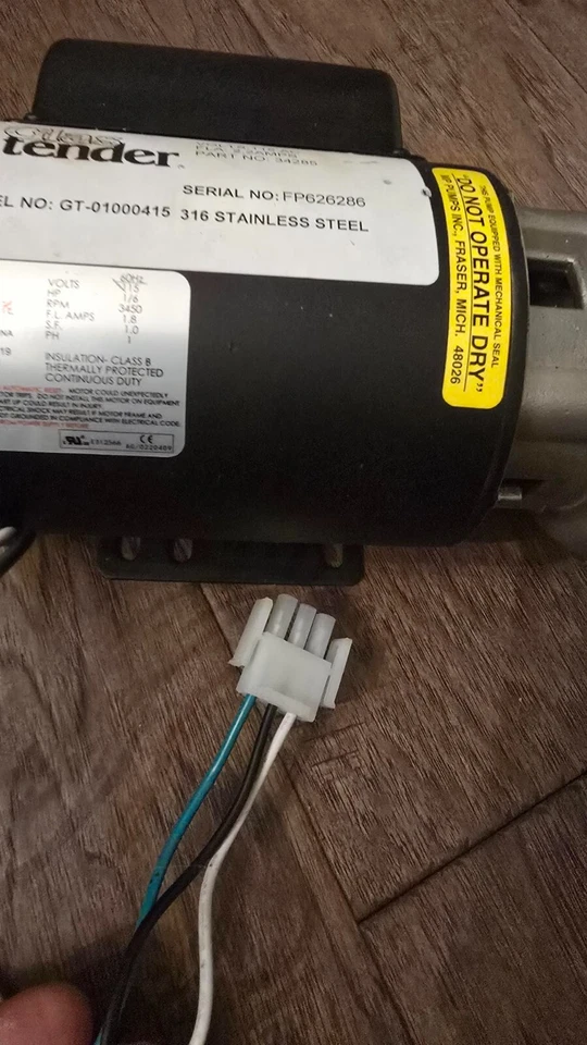 Glastender Pump, Water Recirculating, All 01000415 - Geniune OEM Open box - Image 4 of 4