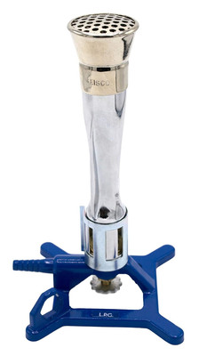 Meker Bunsen Burner, LPG - Gas Flow Control, Flame Stabilizer, Air Flow Adjustab