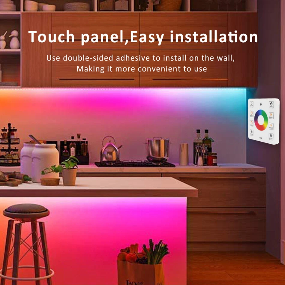 WS2811 RGB COB Running water LED strip 12V 24V Addressable Touch Control kit - Image 4 of 4