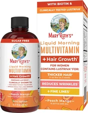 Liquid Multivitamin Lustriva® Hair Growth for Women| Biotin 10000Mcg | Vitami...
