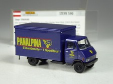 (YG-25) Brekina 37714 Steyr 590 Koffer LKW Panalpina Spedition in OVP