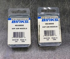 Binks 46-9500 95P Air Cap Nozzle 50 PSI Lot of Two 2 