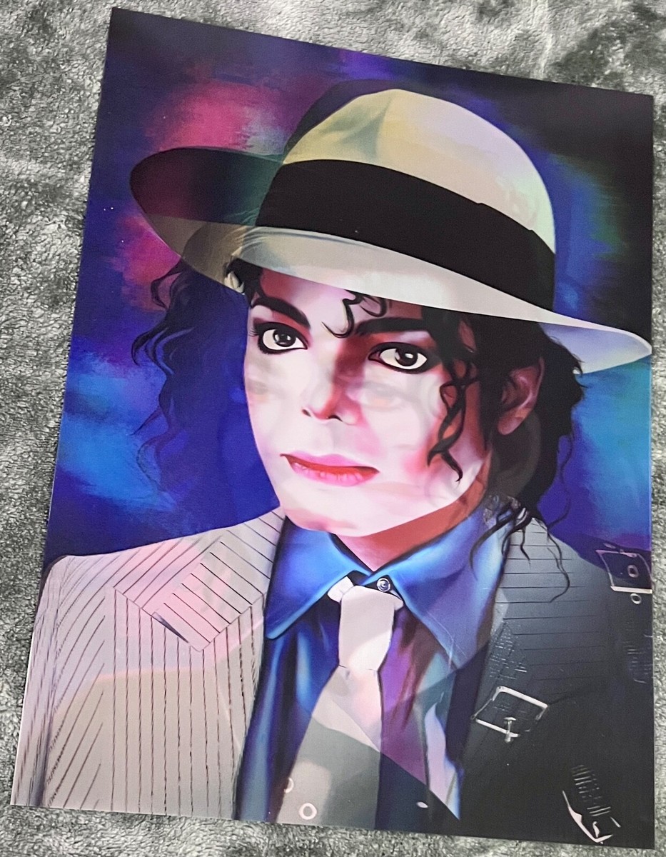 King of Pop-Michael Jackson Poster 3D Lenticular Flip Effect,3