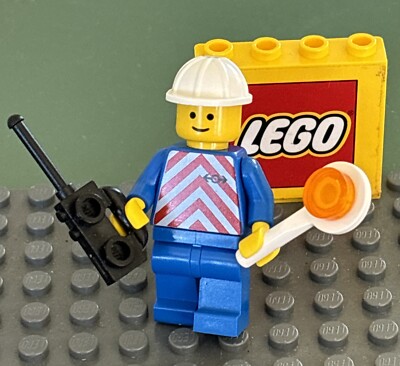 * RARE Vintage LEGO Train 9V Worker trn051 4563 LOAD RAILROAD 1991 4525 *