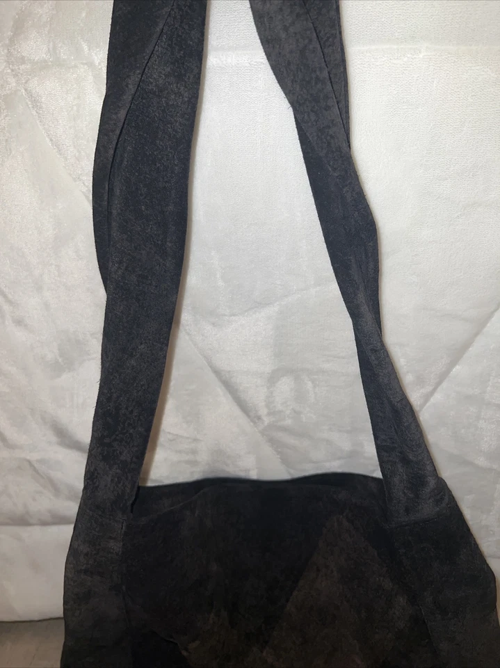 Винтажная замшевая сумка через плечо De Vecchi от Hamilton Hodge Италия - Изображение 4 из 4